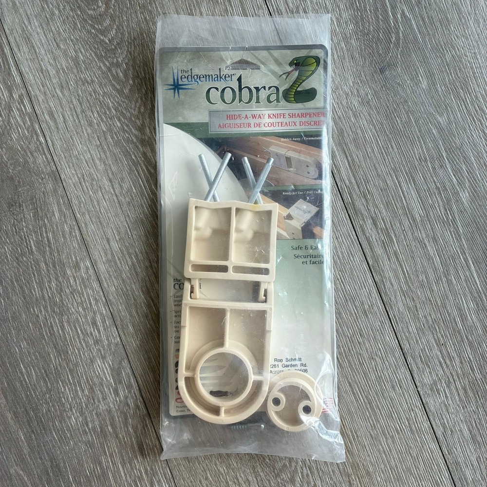 The Edgemaker Cobra Hide-A-Way Knife Sharpener Model 2000 Made in USA Mountable